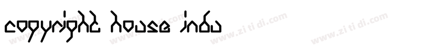 Copyright House Indu字体转换